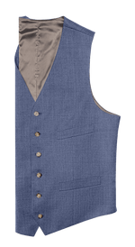 Light Blue Suit Vest Home Try - On - The Black Tux