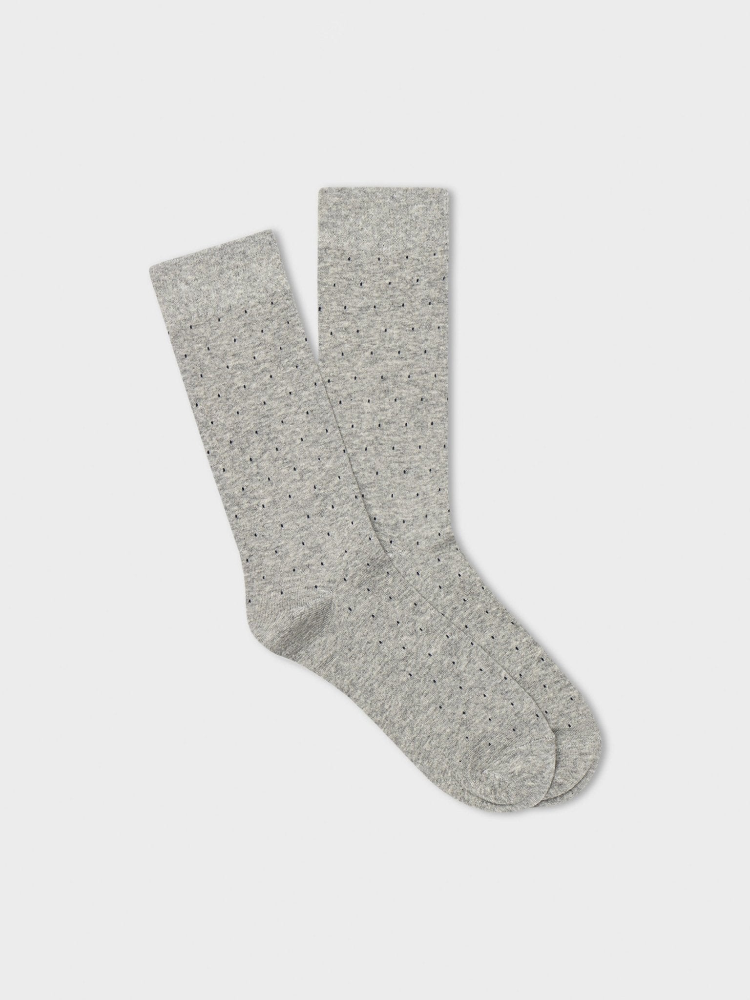 Light Grey Pindot Dress Sock - The Black Tux