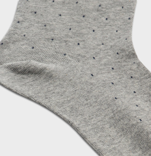 Light Grey Pindot Dress Sock