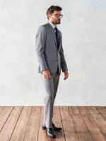 Light Grey Suit Jacket Home Try - On - The Black Tux