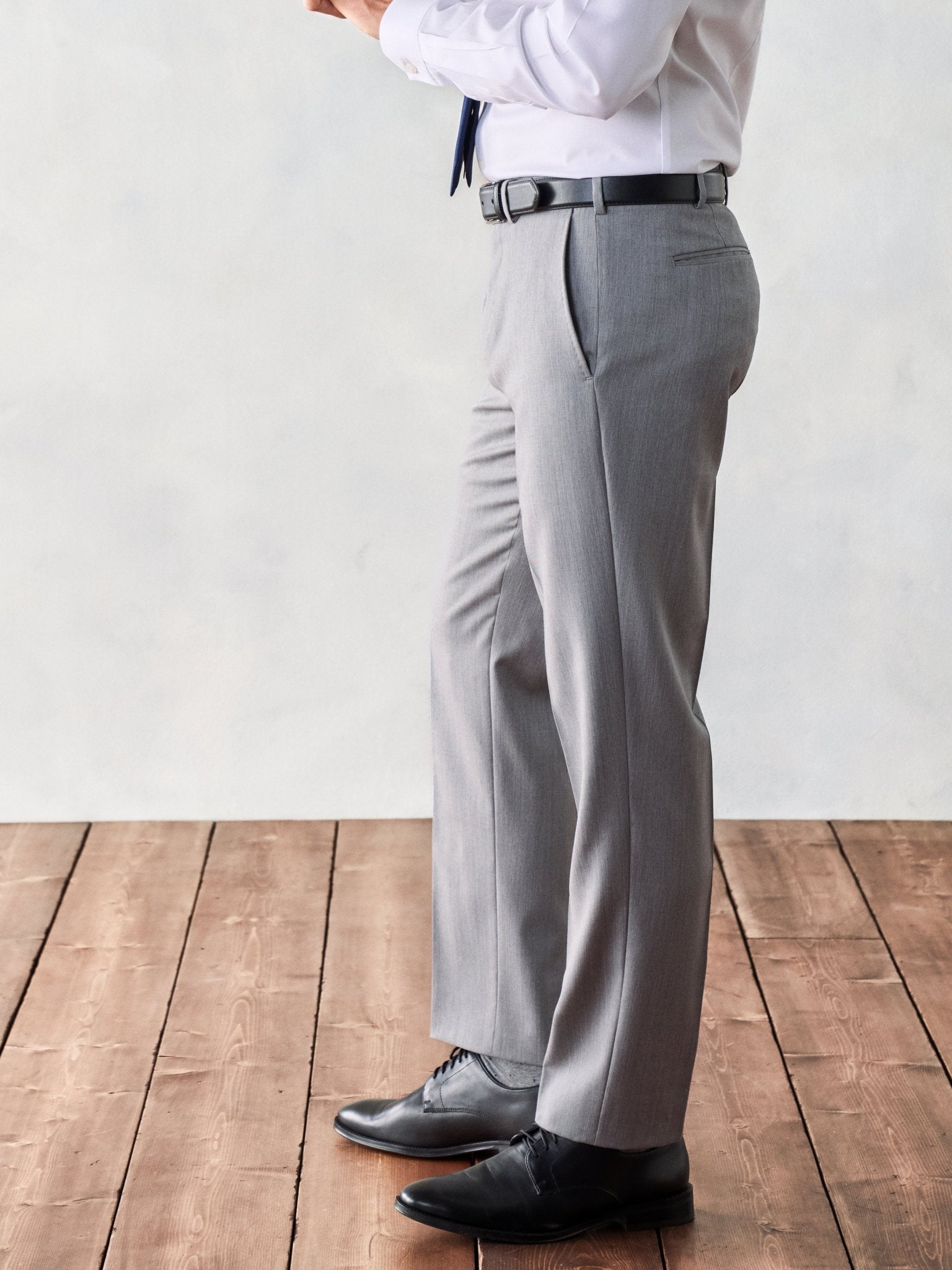 Light Grey Suit Pants - Classic - The Black Tux