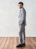 Light Grey Suit Pants - Classic - The Black Tux