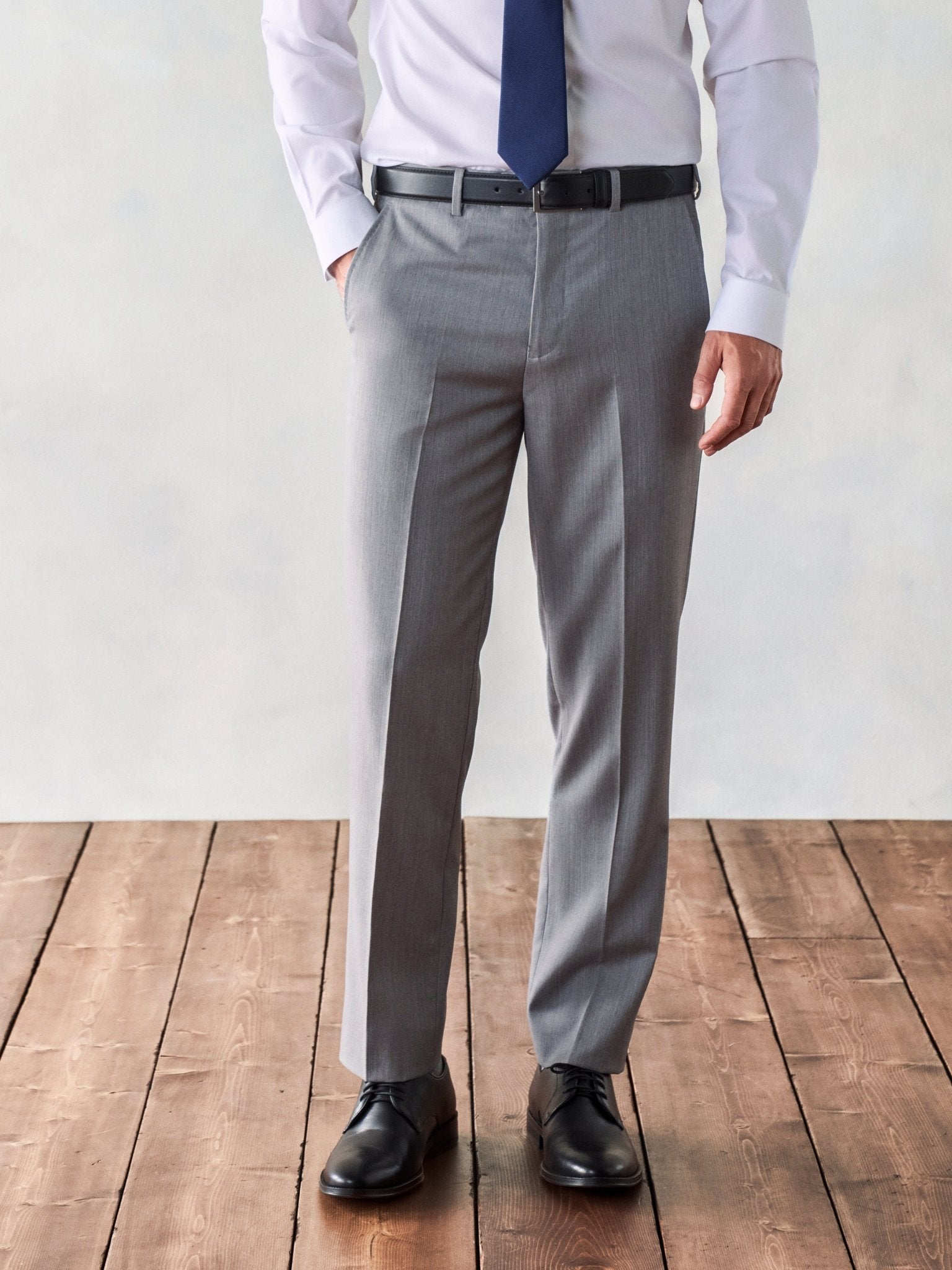 Light Grey Suit Pants - Classic - The Black Tux