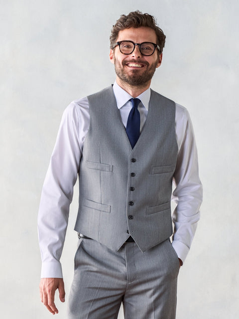 Light Grey Suit Vest