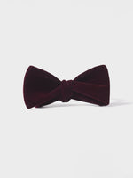 Merlot Velvet Bow Tie - The Black Tux
