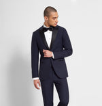 Midnight Blue Tuxedo Jacket Home Try - On - The Black Tux