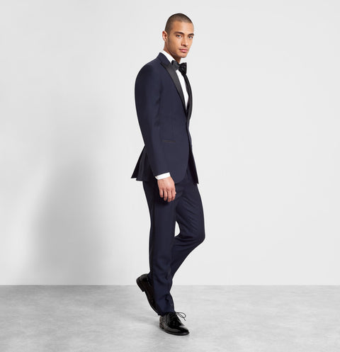 Midnight Blue Tuxedo Home Try-On