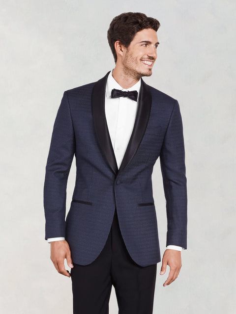 Midnight Pin Dot Tuxedo Jacket