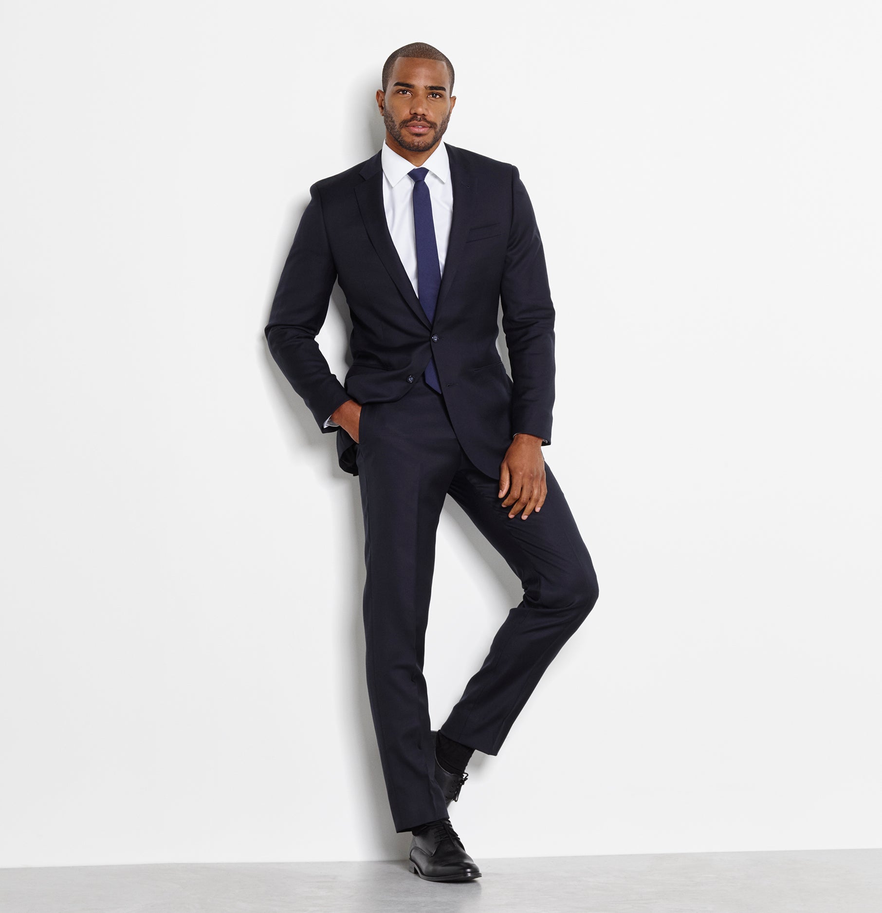 Navy Blue Suit Outfit - The Black Tux