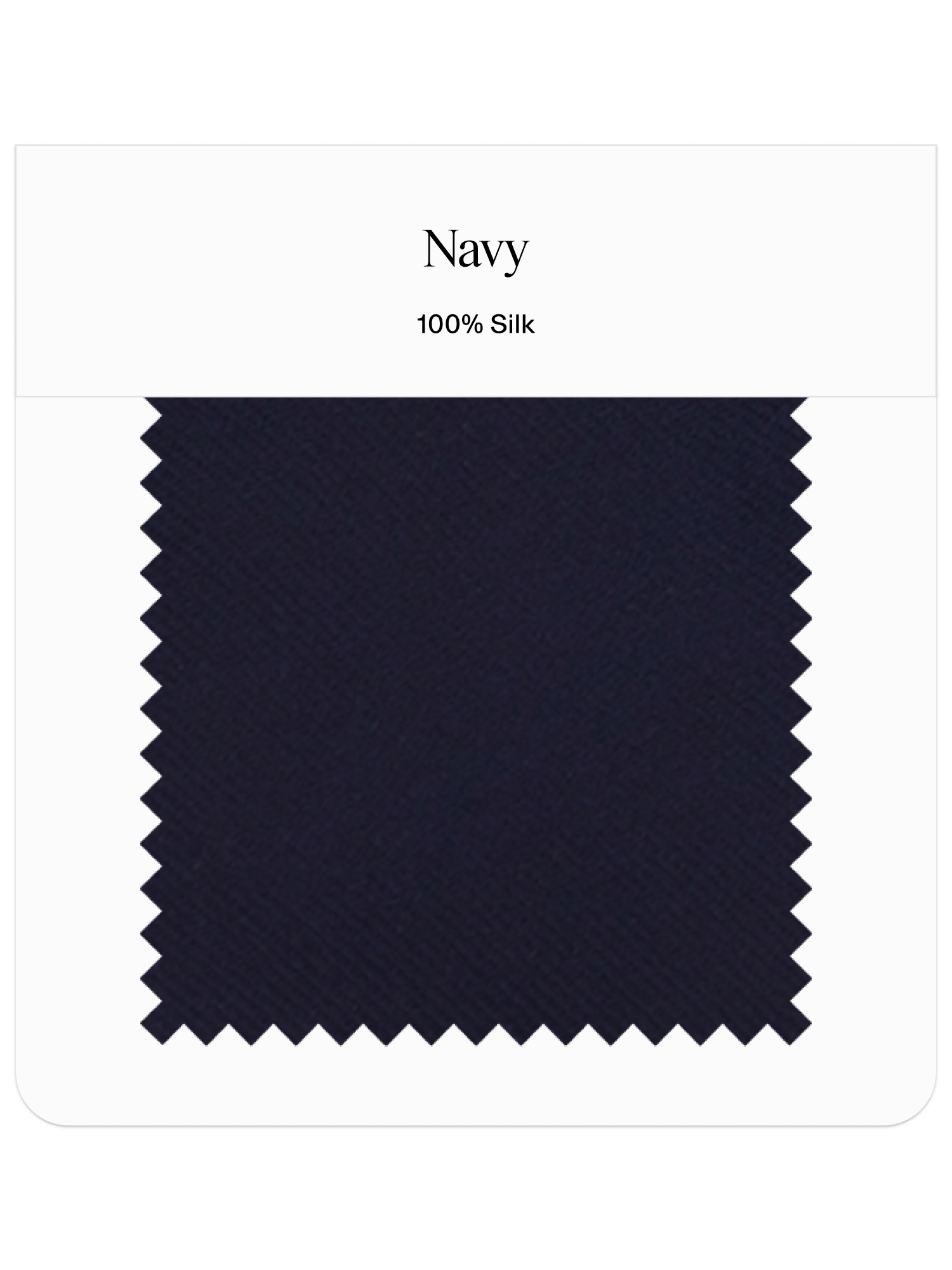 Navy Neckwear Swatch - The Black Tux