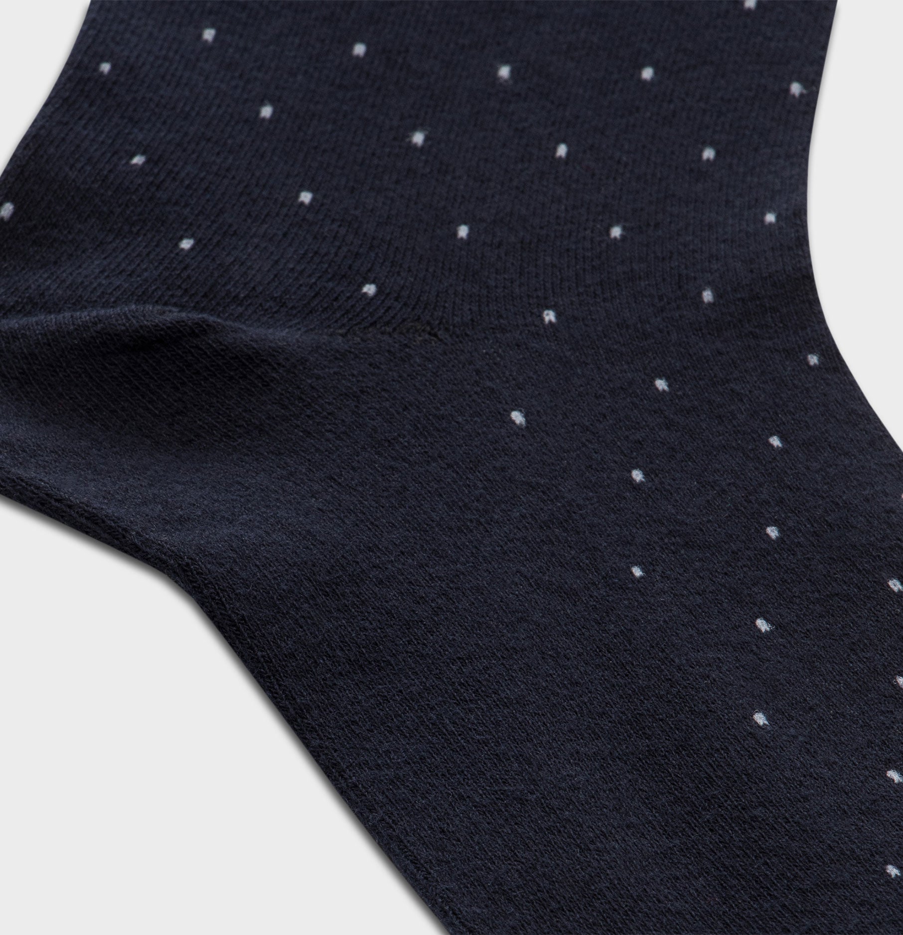 Navy Pindot Dress Sock - The Black Tux