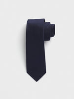 Navy Silk Necktie - The Black Tux