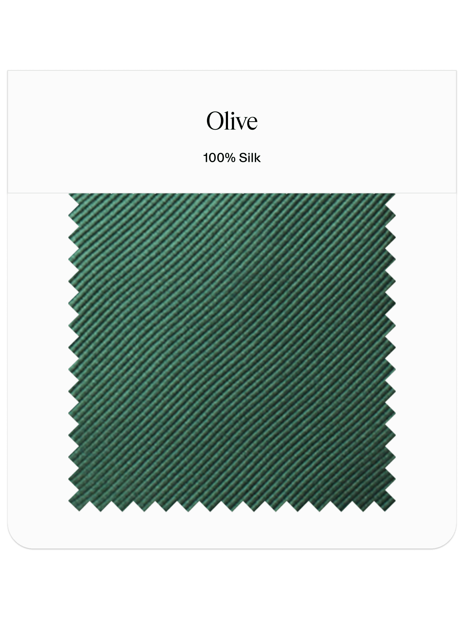 Olive Neckwear Swatch - The Black Tux