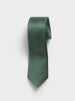 Olive Silk Necktie - The Black Tux