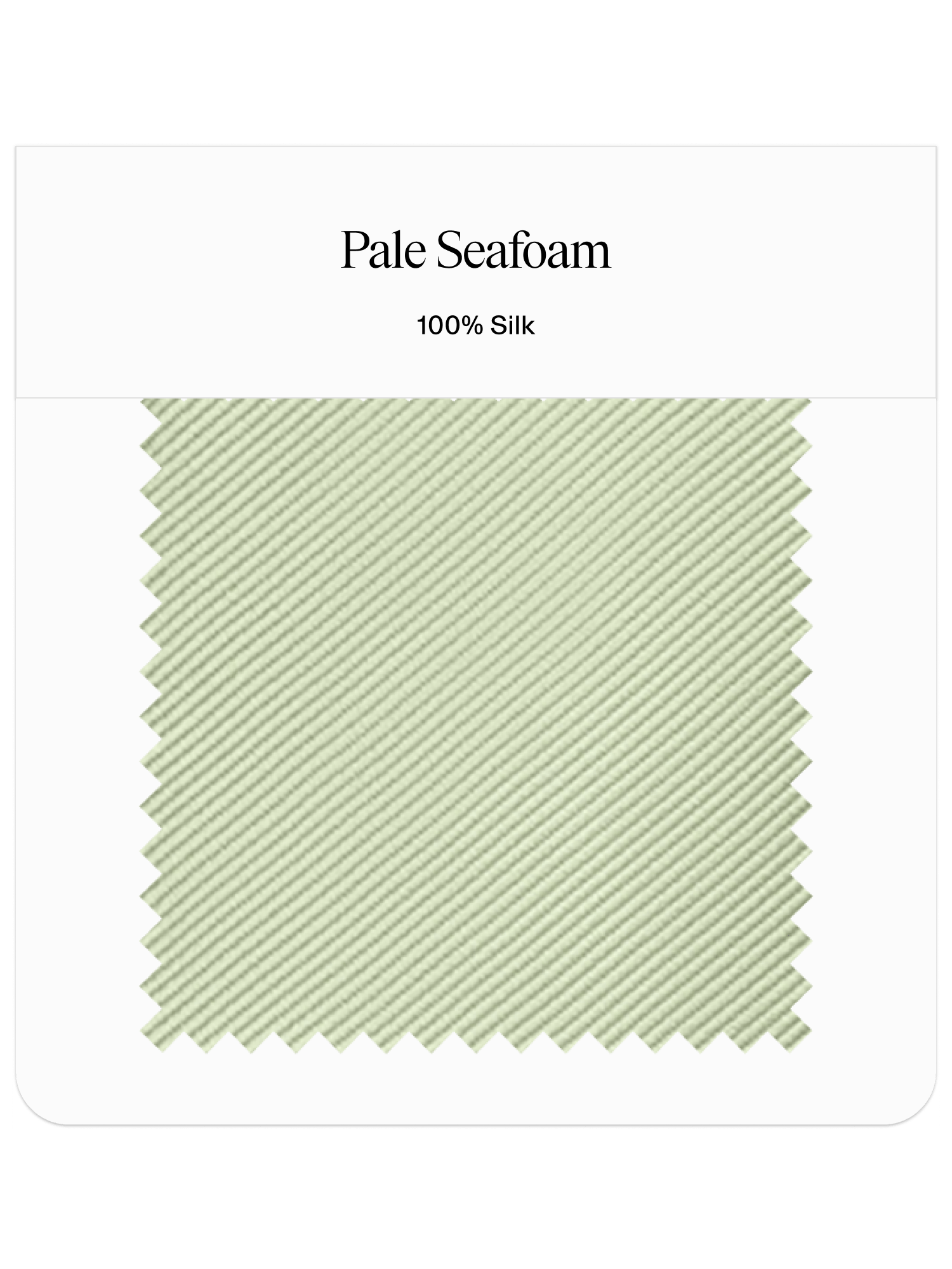 Pale Seafoam Neckwear Swatch - The Black Tux