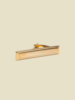 Picture Frame Brushed Gold Tie Bar - The Black Tux