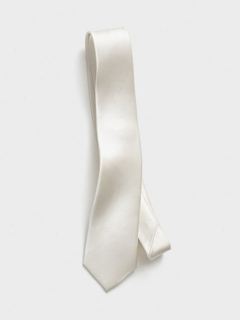 Platinum Silk Necktie