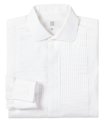 Pleated Point Collar Shirt - Classic - The Black Tux