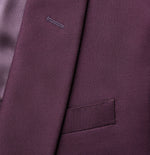 Plum Shawl Jacket Tuxedo Home Try - On - The Black Tux