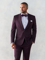 Plum Shawl Tuxedo Home Try - On - The Black Tux