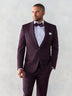 Plum Shawl Tuxedo Jacket