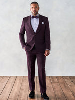 Plum Shawl Tuxedo Home Try - On - The Black Tux