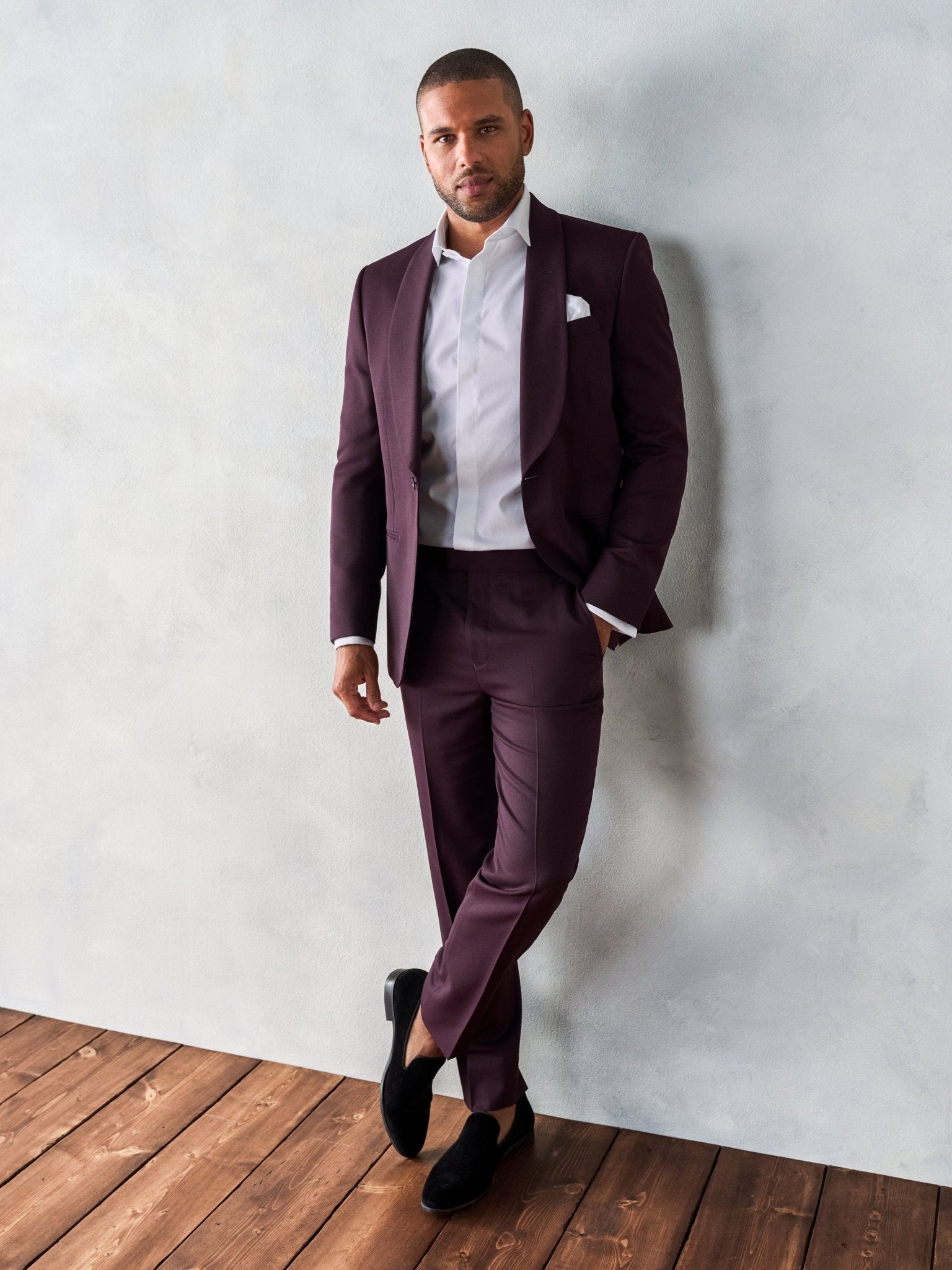 Plum Tuxedo Pants - Classic - The Black Tux
