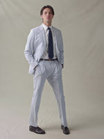 Blue & White Seersucker Suit