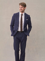 Navy Seersucker Suit