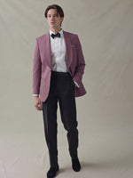 Rose Shawl Collar Tuxedo Jacket