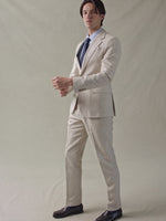 Mojave Tan Linen Suit Outfit