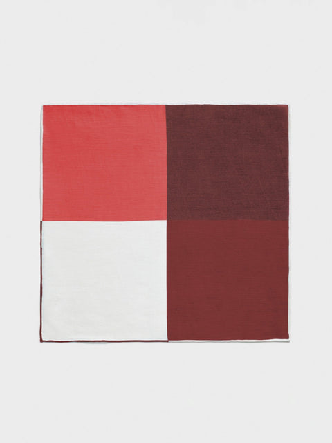 Red Quad Pocket Square