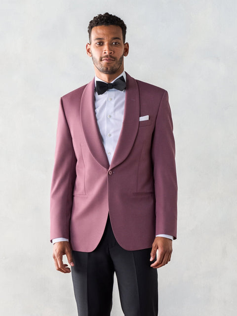 Rose Shawl Jacket Tuxedo Home Try-On