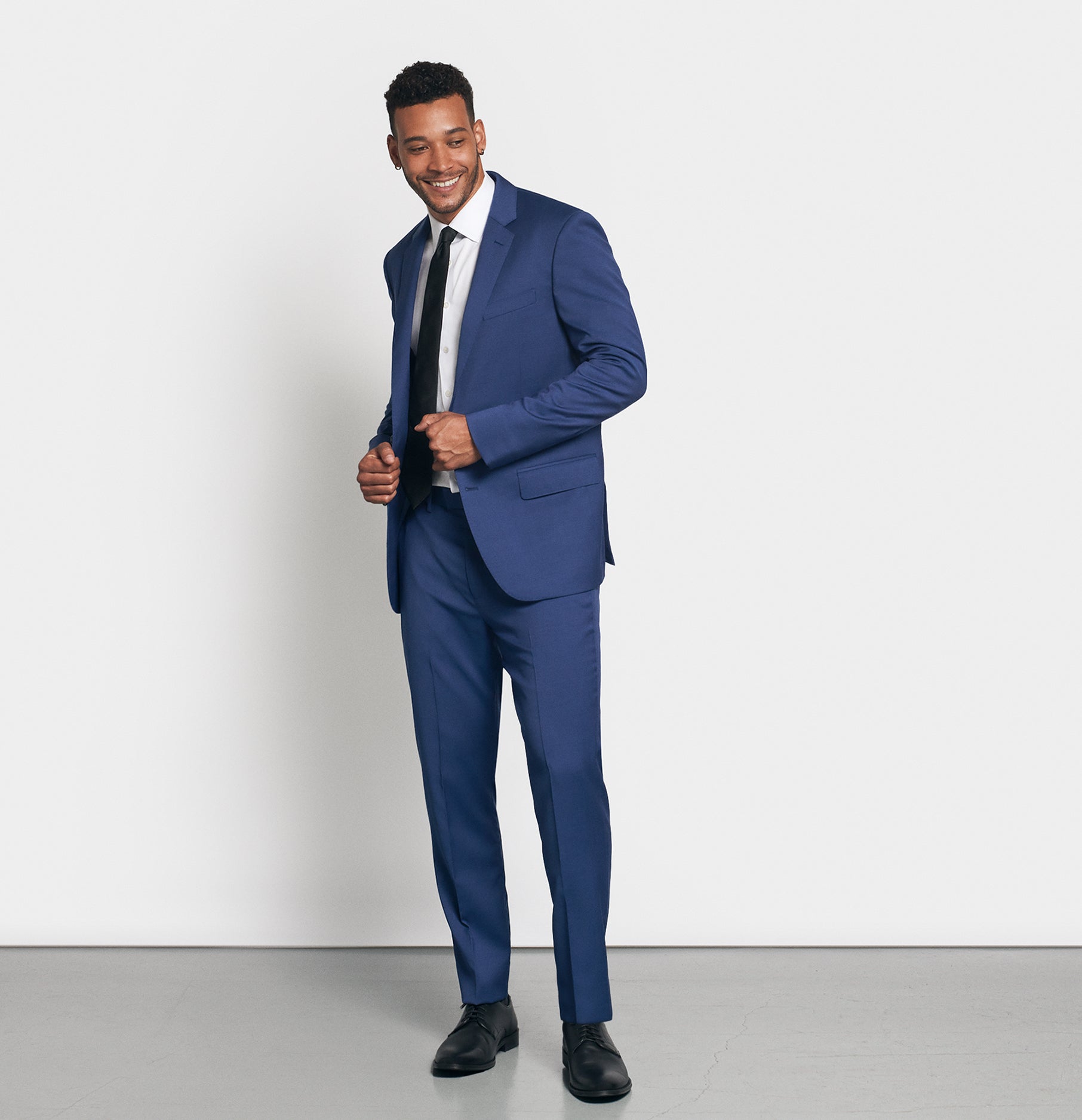 Royal Blue Suit Jacket Home Try - On - The Black Tux