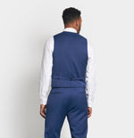Royal Blue Suit Vest Home Try - On - The Black Tux