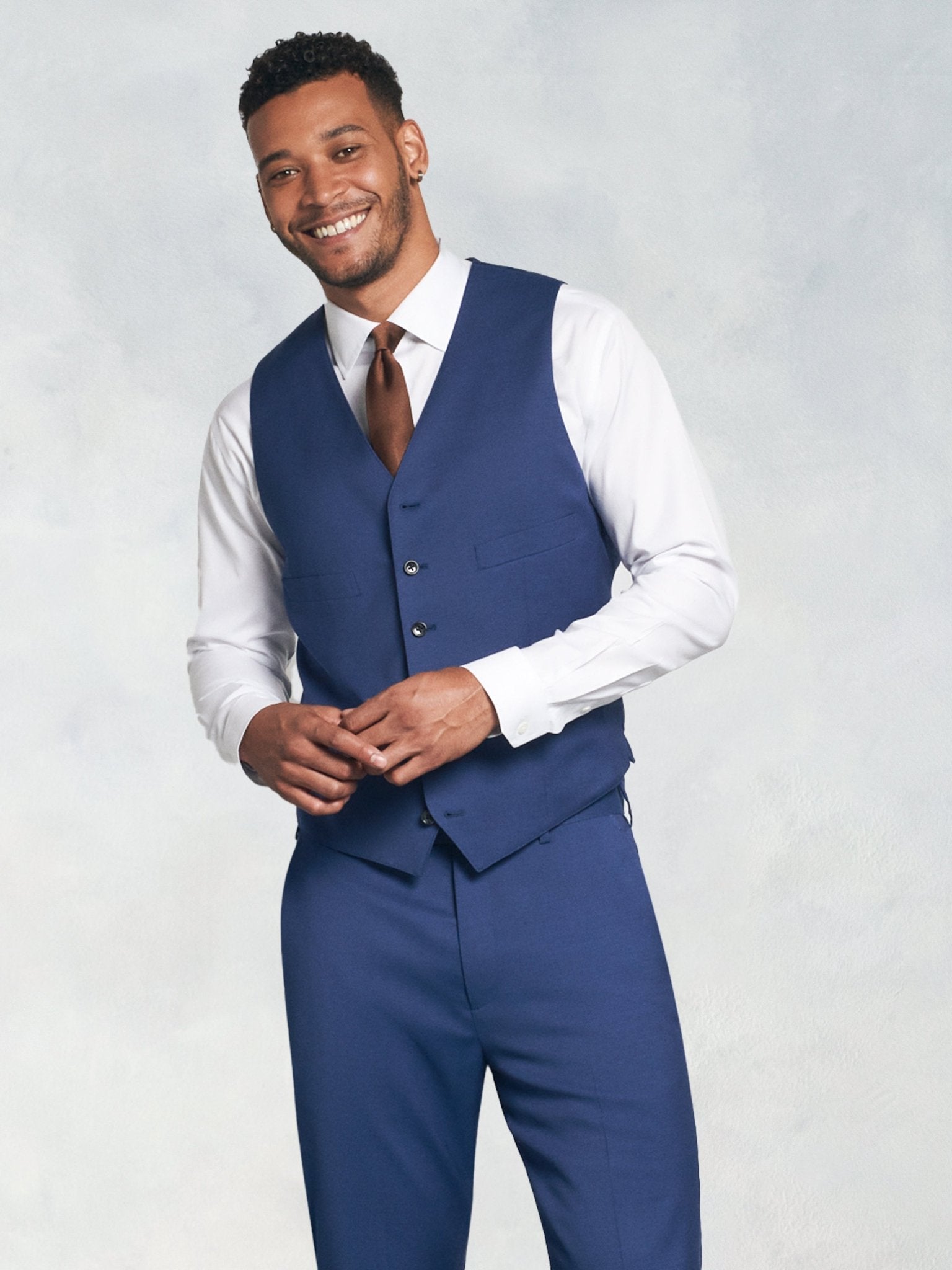 The Black Tux Royal Suit Vest In Blue | Size: 4XL | Merino Wool The Black Tux Royal Suit Vest In Blue | Size: 4XL | Merino Wool