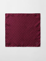 Ruby Polka Dot Pocket Square - The Black Tux