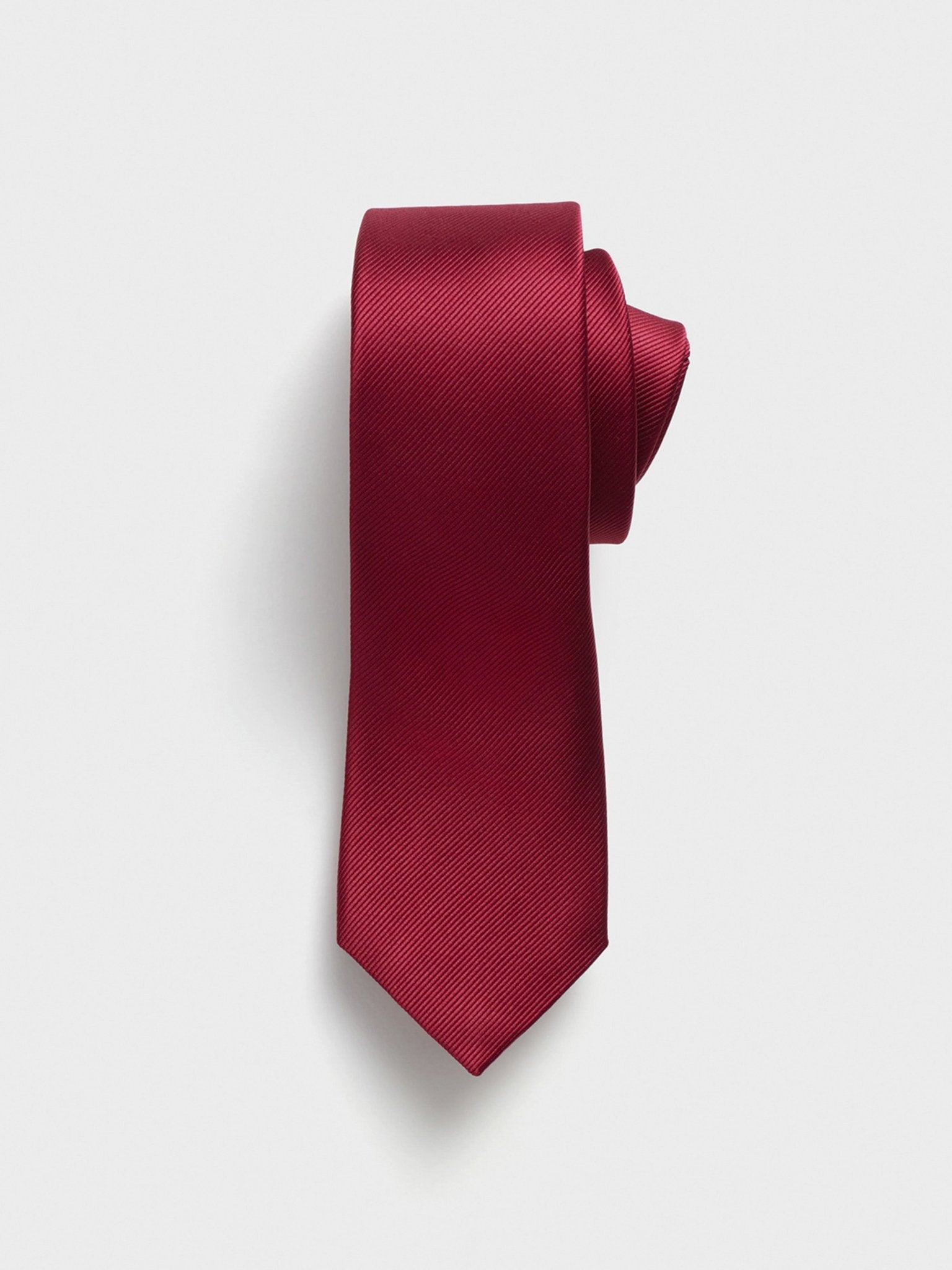 Ruby Silk Necktie - The Black Tux