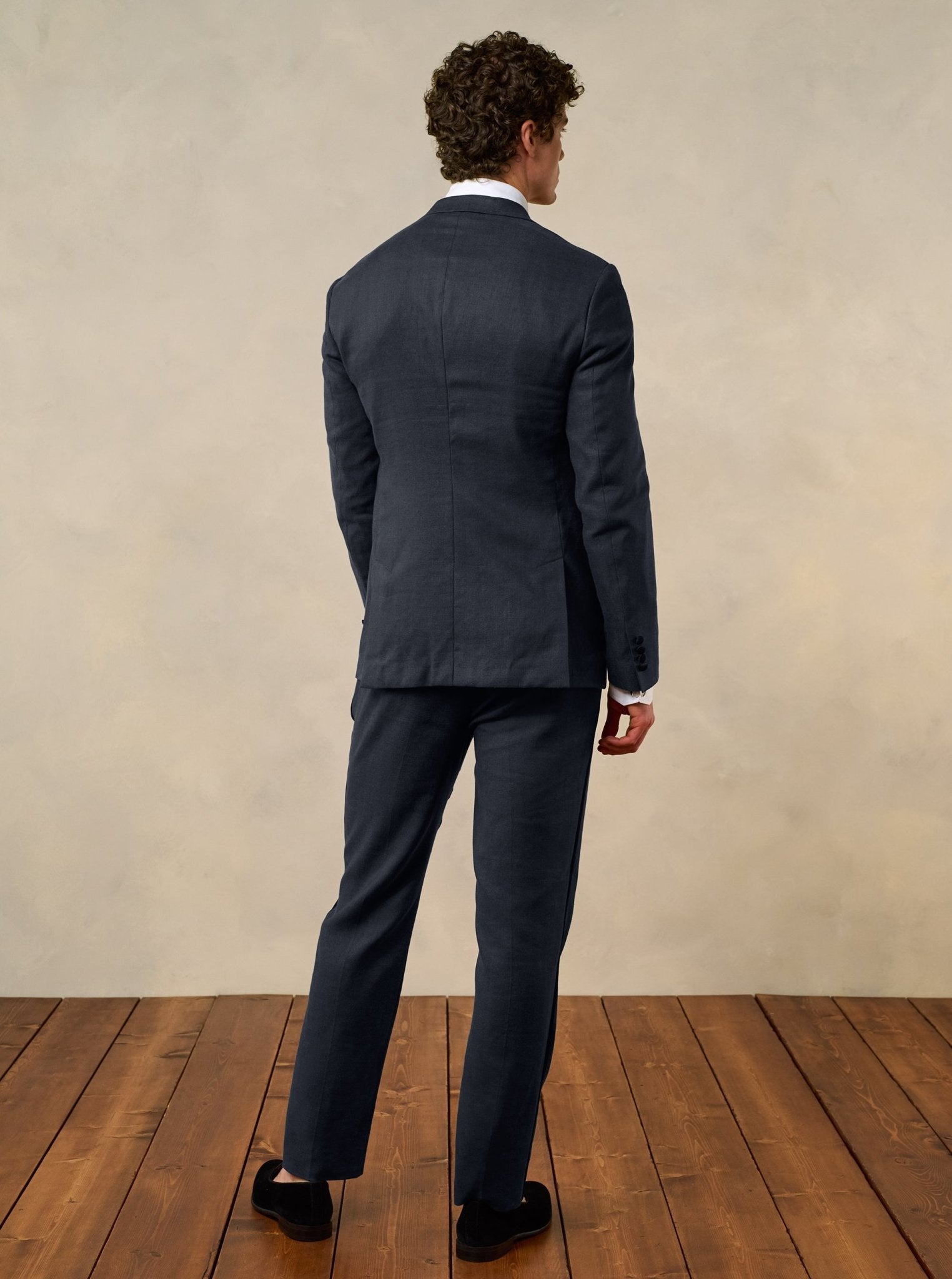 Shadow Black Linen Tuxedo Jacket - The Black Tux