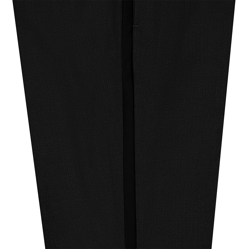Shadow Black Linen Tuxedo Pants - Classic - The Black Tux