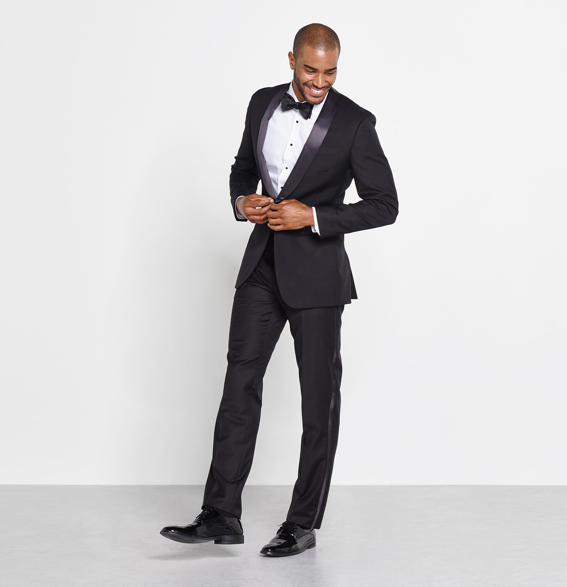 Shawl Collar Tuxedo Jacket Home Try - On - The Black Tux