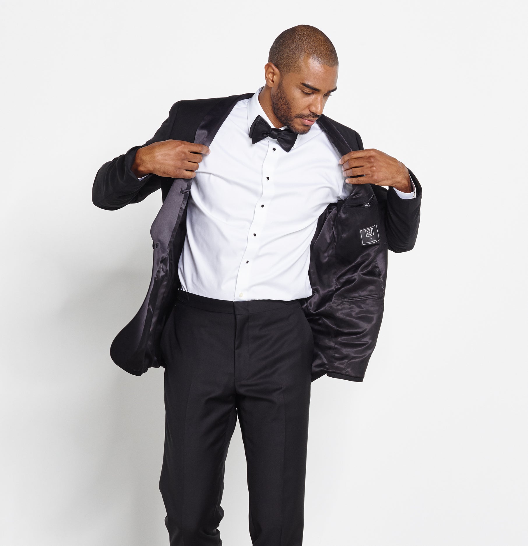 Shawl Collar Tuxedo Jacket Home Try - On - The Black Tux