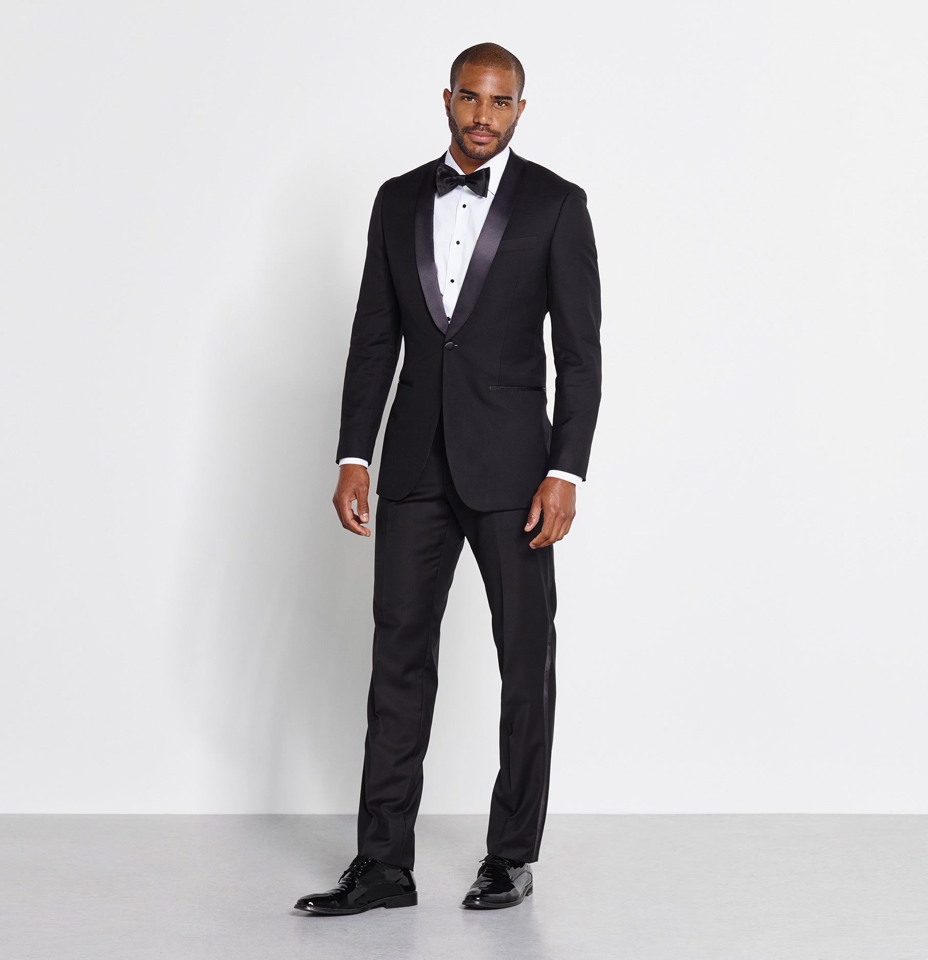 Shawl Collar Tuxedo Jacket Home Try - On - The Black Tux