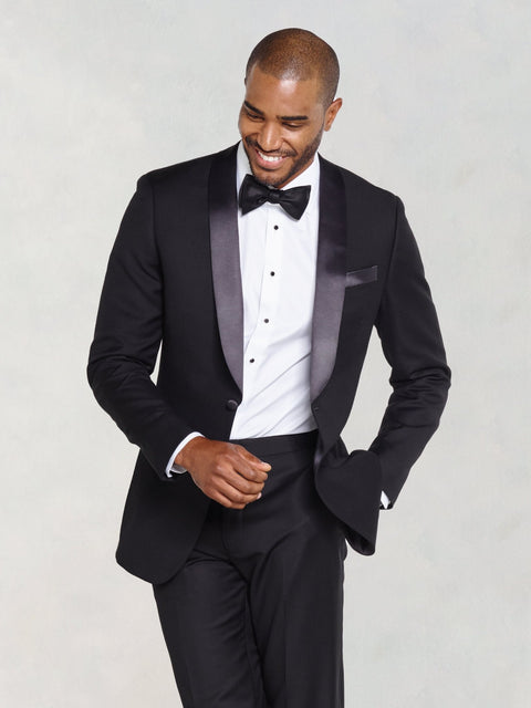 Shawl Collar Tuxedo Home Try-On