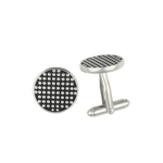 Silver Dots Cufflinks - The Black Tux