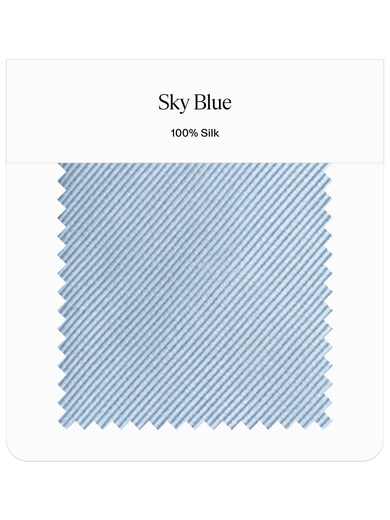 Sky Blue Neckwear Swatch - The Black Tux