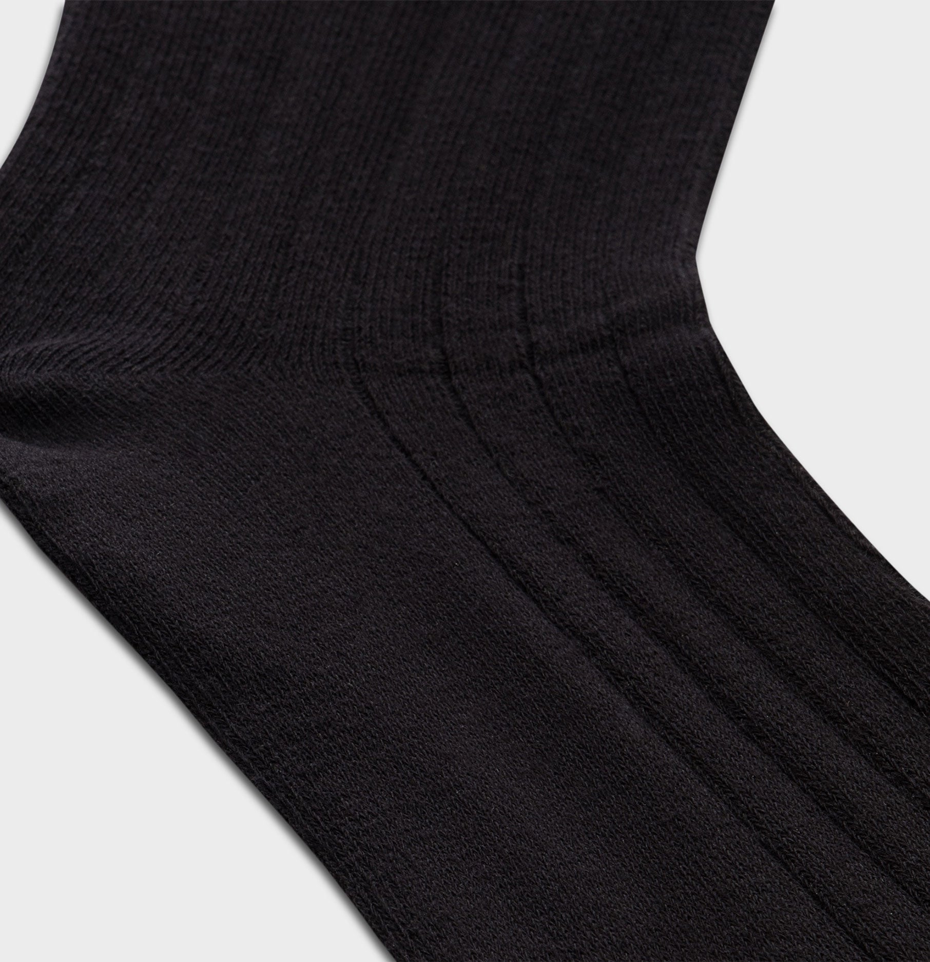 Solid Black Dress Sock - The Black Tux