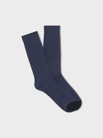 Solid Blue Dress Sock - The Black Tux