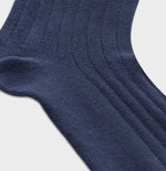 Solid Blue Dress Sock - The Black Tux