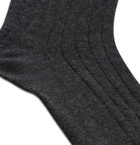 Solid Charcoal Dress Sock